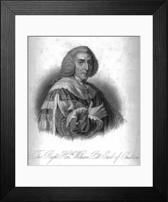 Framed Print : William Pitt, 1st Earl of Chatham (1708-1778) Framed Print : William Pitt, 1st Earl of Chatham (1708-1778)