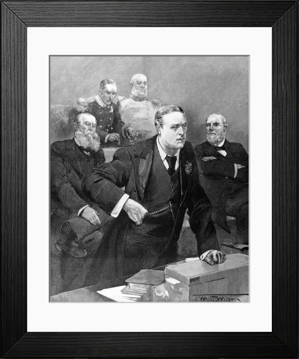 Framed Print : Earl of Roseberys Maiden Speech as Prime Minister, 1894 Framed Print : Earl of Roseberys Maiden Speech as Prime Minister, 1894