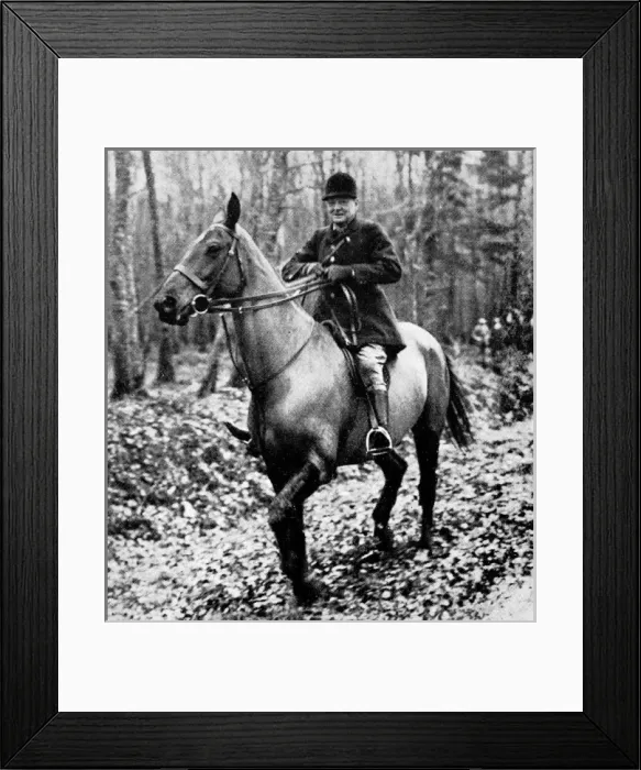 Framed Print : Winston Churchill Hunting Boar, France, 1927 Framed Print : Winston Churchill Hunting Boar, France, 1927