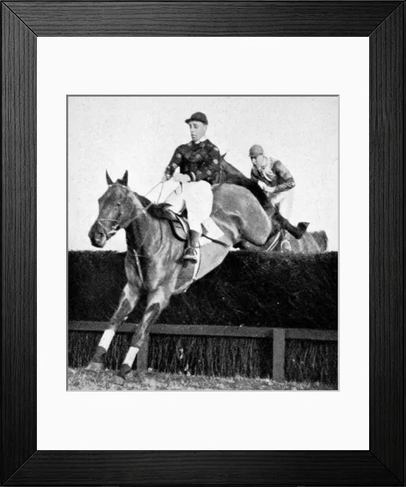 Framed Print : Grakle at the Winchester Handicap Steeplechase, 1927