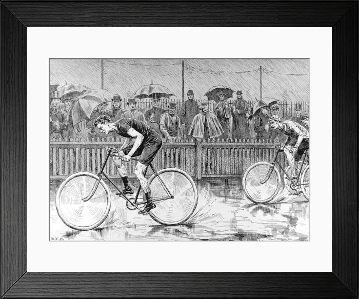 Framed Print : Bicycle Race at the Catford Cycling Club, 1892 Framed Print : Bicycle Race at the Catford Cycling Club, 1892