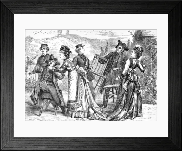 Framed Print : Green Old Age at the Vaudeville Theatre, 1874 Framed Print : Green Old Age at the Vaudeville Theatre, 1874