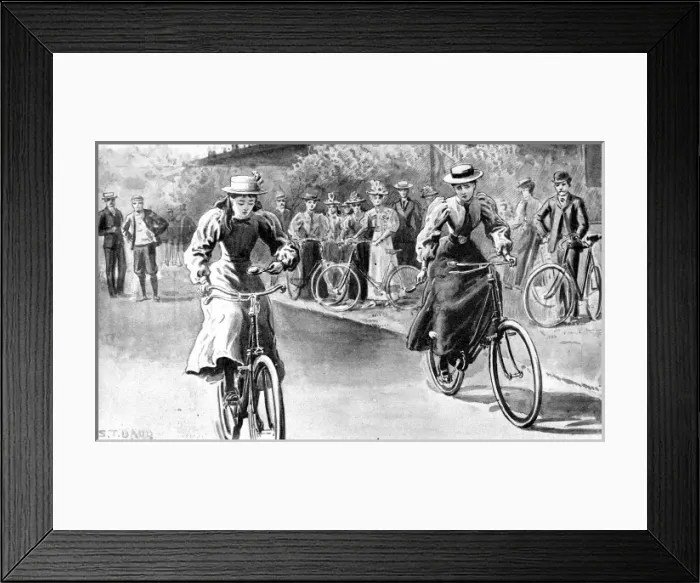Framed Print : The Bicycle Fete at the Queens Club, 1897 Framed Print : The Bicycle Fete at the Queens Club, 1897