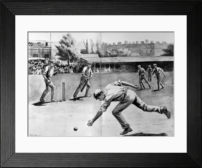 Framed Print : The Eton vs. Harrow Cricket Match, 1897 Framed Print : The Eton vs. Harrow Cricket Match, 1897