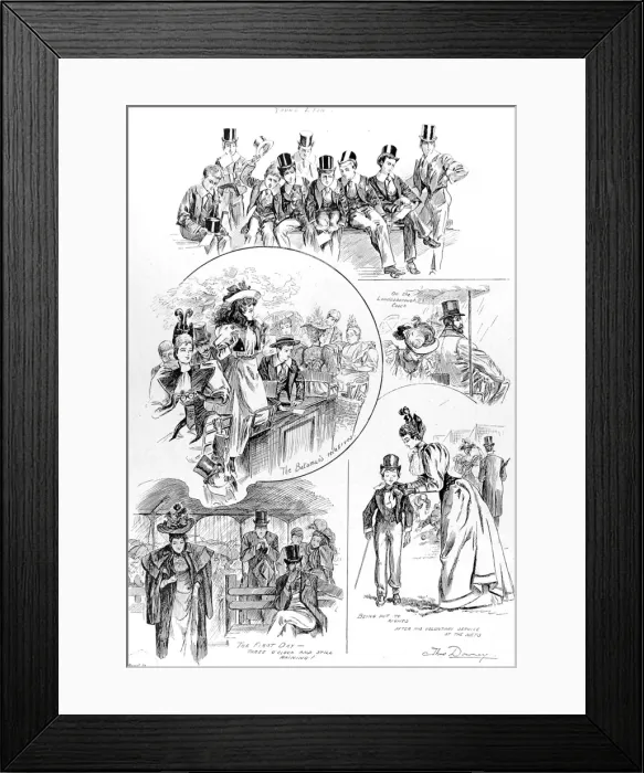 Framed Print : The Eton vs. Harrow Cricket Match, 1894 Framed Print : The Eton vs. Harrow Cricket Match, 1894