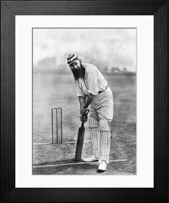 Framed Print : Dr. W. G. Grace at the Wicket, 1898 Framed Print : Dr. W. G. Grace at the Wicket, 1898