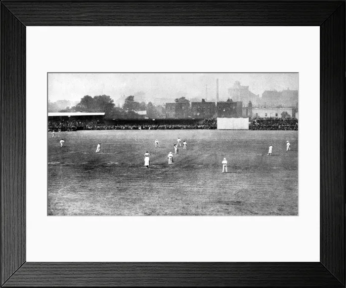 Framed Print : The Fifth Test Match, England vs. Australia, 1899 Framed Print : The Fifth Test Match, England vs. Australia, 1899