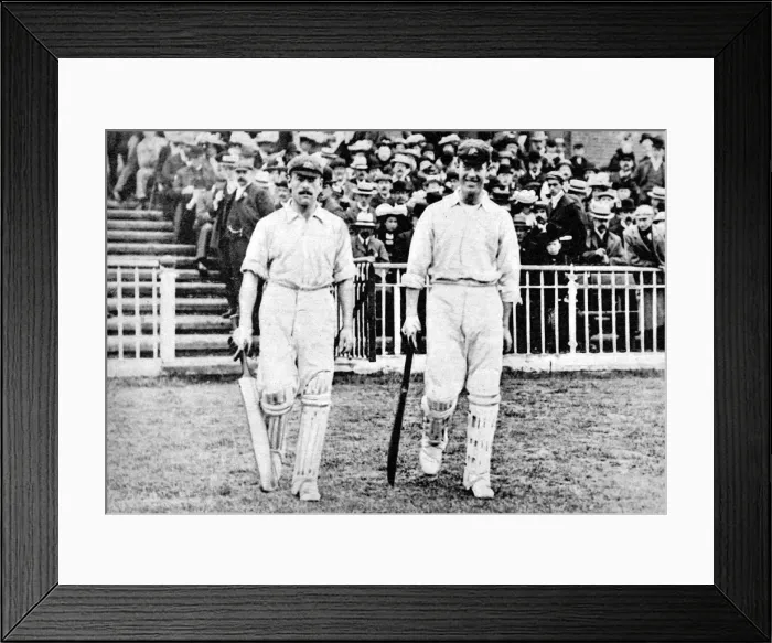 Framed Print : R. A. Duff and V. Trumper of the Australia Team, 1902