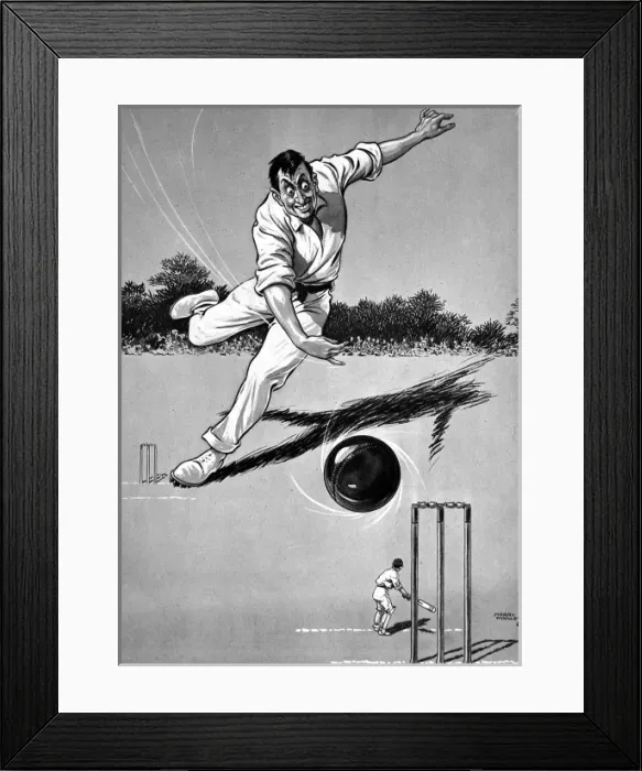 Framed Print : Cricket Cartoon, 1921 Framed Print : Cricket Cartoon, 1921