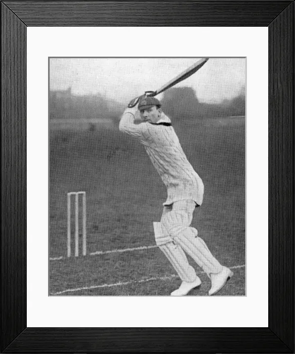 Framed Print : J. B. Hobbs Batting, 1924 Framed Print : J. B. Hobbs Batting, 1924