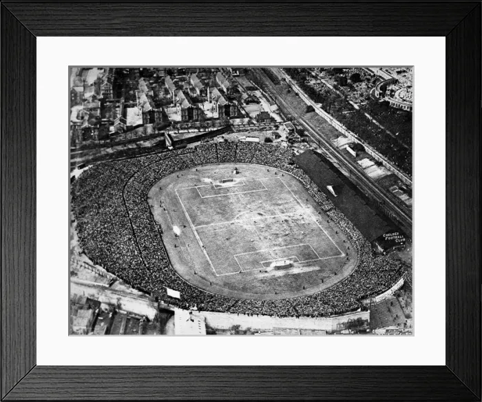 Framed Print : Aerial View of the F. A. Cup Final at Stamford Bridge, 1922 Framed Print : Aerial View of the F. A. Cup Final at Stamford Bridge, 1922