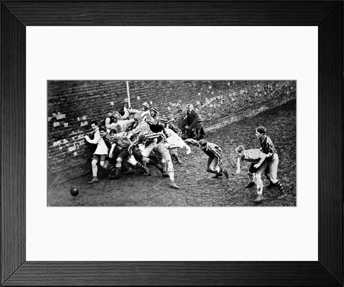 Framed Print : The Eton Wall Game, 1916 Framed Print : The Eton Wall Game, 1916