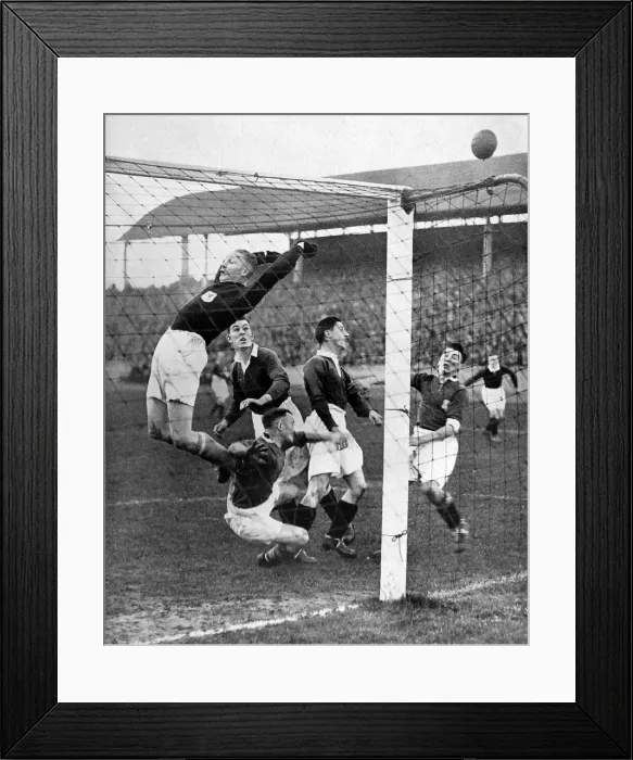 Framed Print : Scotland vs. Wales Football Match, 1930 Framed Print : Scotland vs. Wales Football Match, 1930
