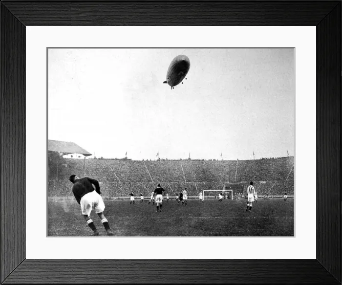 Framed Print : The Graf Zeppelin over Wembley during the F. A. Cup Final Framed Print : The Graf Zeppelin over Wembley during the F. A. Cup Final