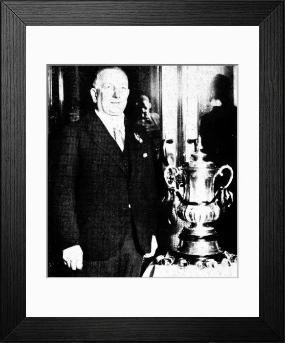 Framed Print : Herbert Chapman and the F. A. Cup, 1930 Framed Print : Herbert Chapman and the F. A. Cup, 1930