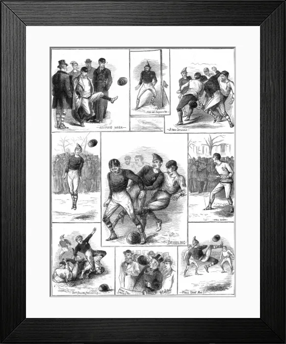 Framed Print : Scotland vs. England Football Match, 1872 Framed Print : Scotland vs. England Football Match, 1872