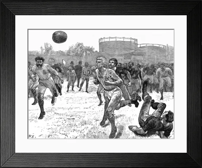 Framed Print : England vs. Scotland Rugby Football Match, London, 1872 Framed Print : England vs. Scotland Rugby Football Match, London, 1872