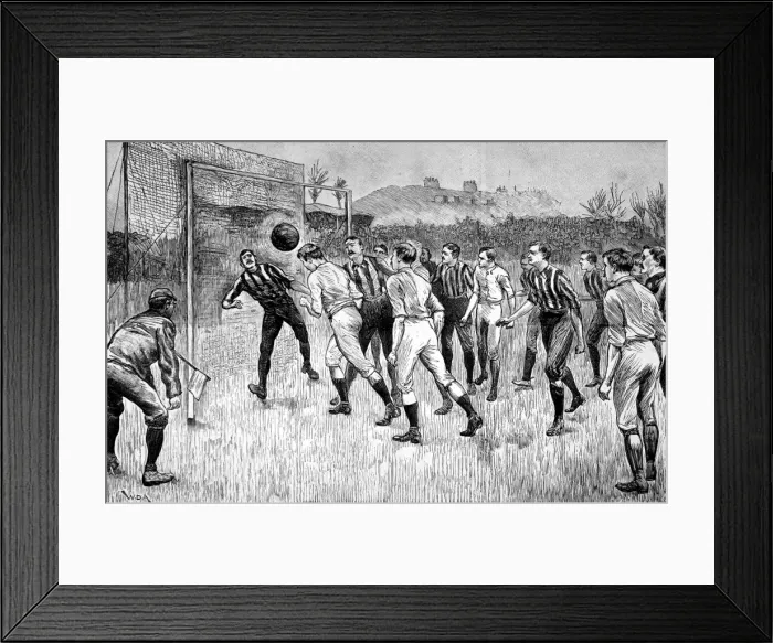 Framed Print : Blackburn Rovers vs. Notts County F. A. Cup Final, 1891
