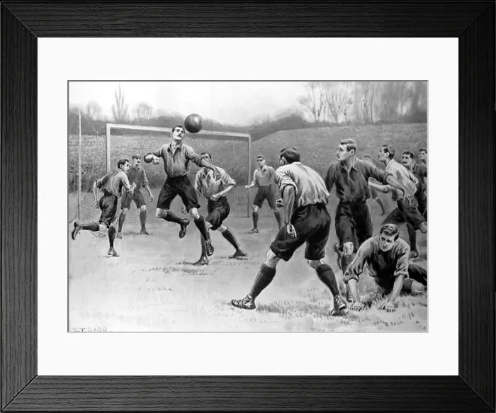 Framed Print : Derby County vs. Bury F. A. Cup Final, 1903 Framed Print : Derby County vs. Bury F. A. Cup Final, 1903