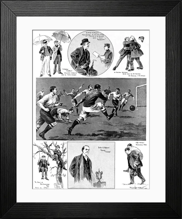 Framed Print : Manchester City vs. Bolton Wanderers F. A. Cup Final, 1904 Framed Print : Manchester City vs. Bolton Wanderers F. A. Cup Final, 1904