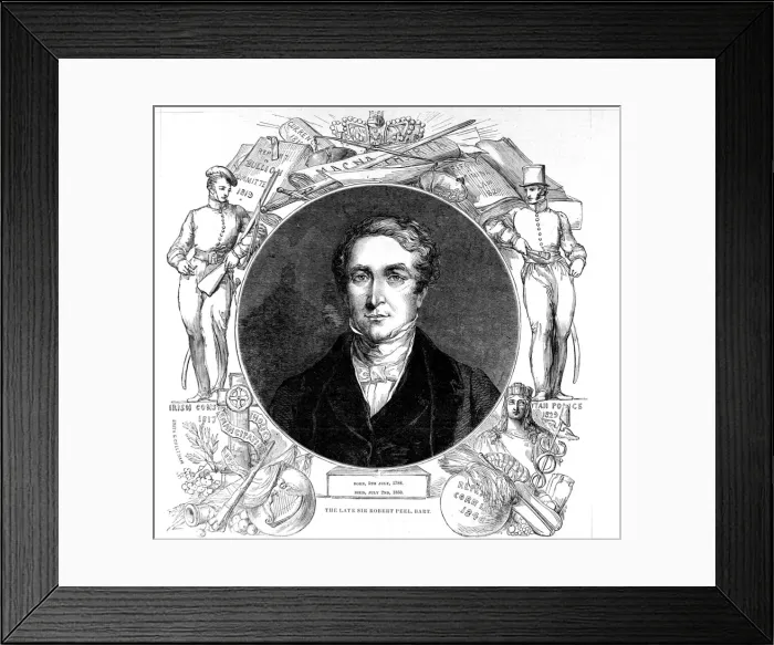 Framed Print : Sir Robert Peel, c. 1850 Framed Print : Sir Robert Peel, c. 1850