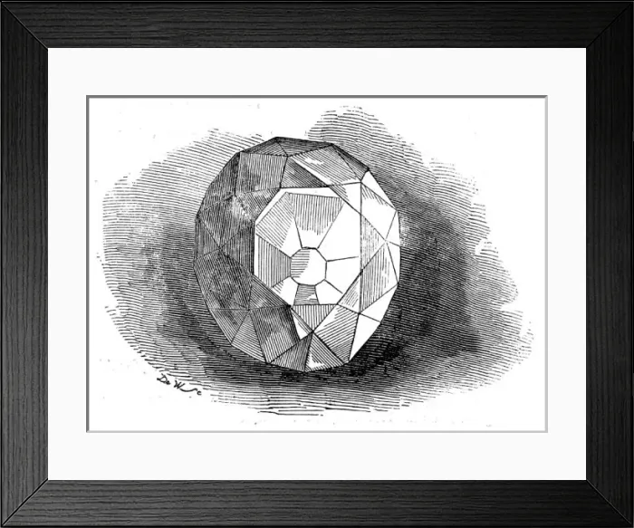 Framed Print : The Re-cut Koh-i-noor Diamond, 1852 Framed Print : The Re-cut Koh-i-noor Diamond, 1852