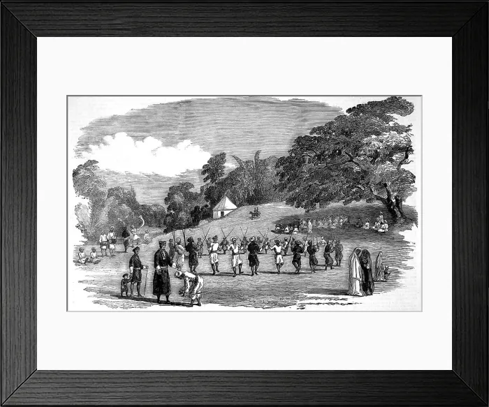 Framed Print : The Coorg Harvest Festival, Madras, 1852 Framed Print : The Coorg Harvest Festival, Madras, 1852