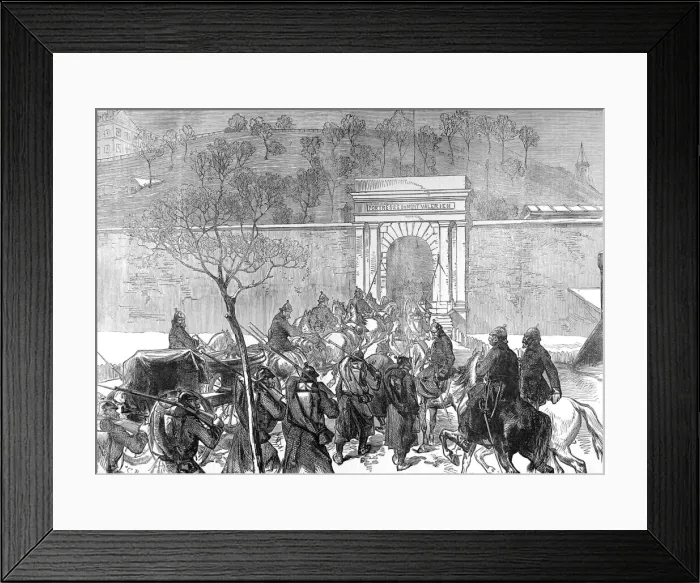 Framed Print : The Germans entering Mont Valerien; Franco-Prussian War, 187