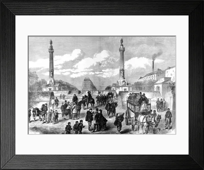 Framed Print : The Barricades at Trone, Paris; Franco-Prussian War, 1870-1 Framed Print : The Barricades at Trone, Paris; Franco-Prussian War, 1870-1
