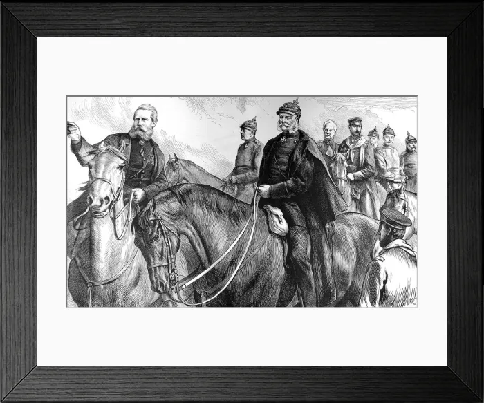 Framed Print : The King of Prussia and his generals; Franco-Prussian War, 1 Framed Print : The King of Prussia and his generals; Franco-Prussian War, 1