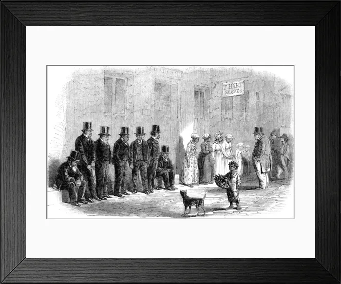 Framed Print : Slaves for sale, New Orleans, 1861