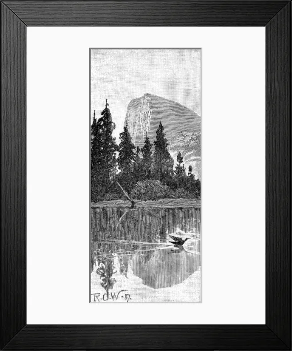 Framed Print : Californian Wilderness, 1888