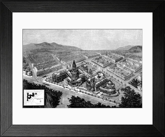 Framed Print : City Hall and Law Courts, San Francisco, California, 1872 Framed Print : City Hall and Law Courts, San Francisco, California, 1872