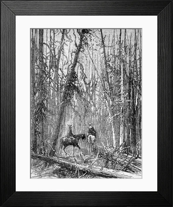 Framed Print : Riders in Yellowstone Park, 1888 Framed Print : Riders in Yellowstone Park, 1888