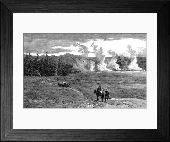 Framed Print : Hells Half Acre, Yellowstone Park, 1888 Framed Print : Hells Half Acre, Yellowstone Park, 1888