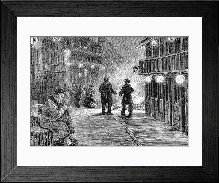 Framed Print : Chinatown, San Francisco, California, 1884