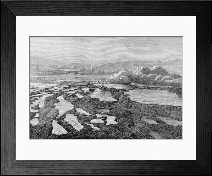Framed Print : Upper Fire-Hole, Yellowstone National Park, 1874 Framed Print : Upper Fire-Hole, Yellowstone National Park, 1874
