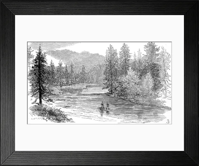 Framed Print : Henrys Fork, Snake River, Yellowstone, 1883 Framed Print : Henrys Fork, Snake River, Yellowstone, 1883
