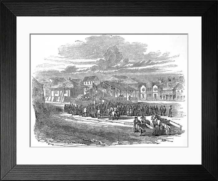 Framed Print : California, SAn Francisco. Political meeting at san Francisc Framed Print : California, SAn Francisco. Political meeting at san Francisc