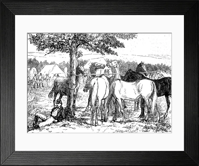 Framed Print : America. An artist in the Far West, part III. Our camp at Mu Framed Print : America. An artist in the Far West, part III. Our camp at Mu