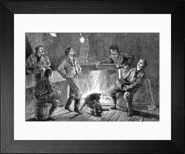 Framed Print : America. An Artists Notes in California. Evening in a Logge Framed Print : America. An Artists Notes in California. Evening in a Logge