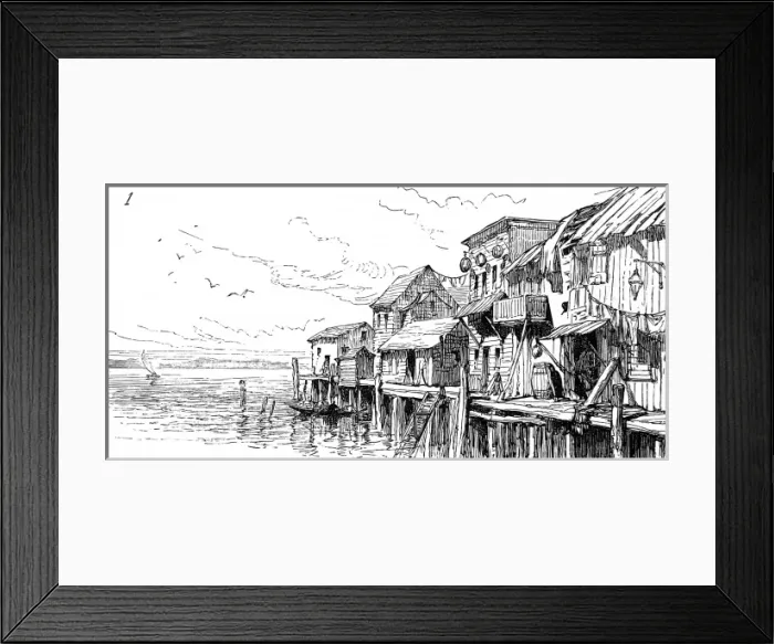 Framed Print : America. The Chinese in San Francisco. Chinese dwellings on Framed Print : America. The Chinese in San Francisco. Chinese dwellings on