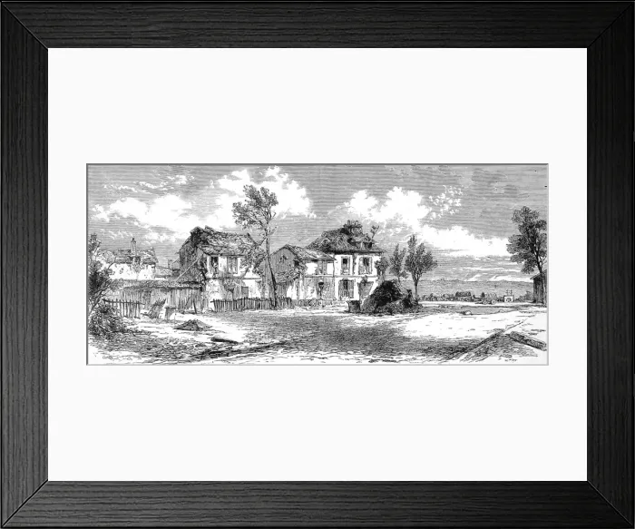 Framed Print : Franco-Prussian War. Petit Bicetre after the fight Framed Print : Franco-Prussian War. Petit Bicetre after the fight