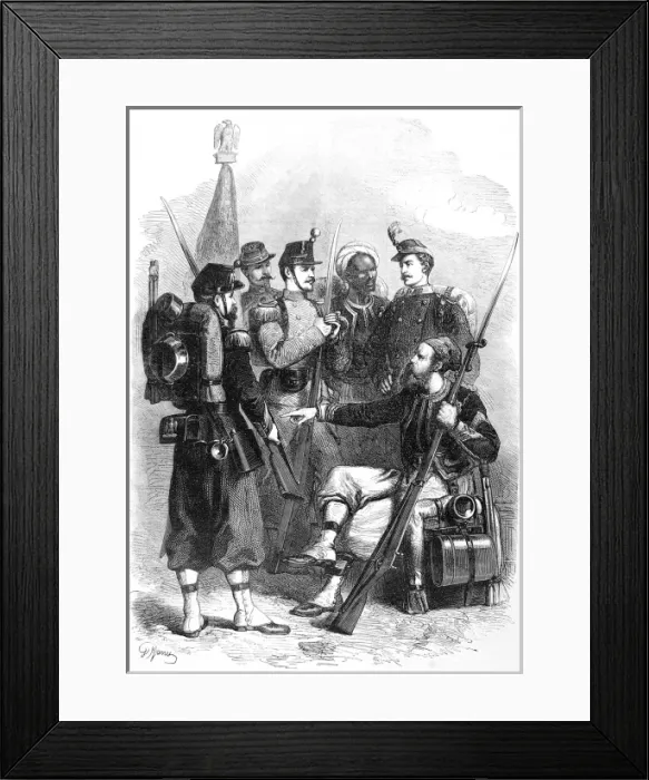 Framed Print : Franco-Prussian War: French Infantry Framed Print : Franco-Prussian War: French Infantry