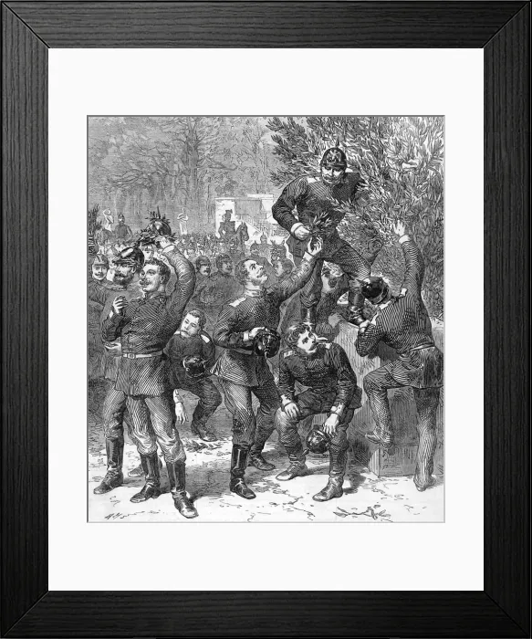Framed Print : Franco-Prussian war. Self-crowned Victors: A Sketch in the T Framed Print : Franco-Prussian war. Self-crowned Victors: A Sketch in the T