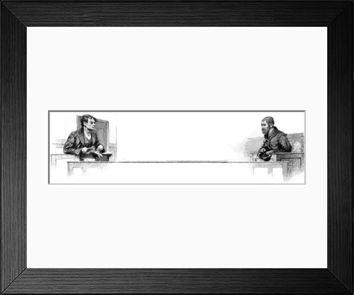 Framed Print : Two Immigrants in a British Court, London, 1904 Framed Print : Two Immigrants in a British Court, London, 1904