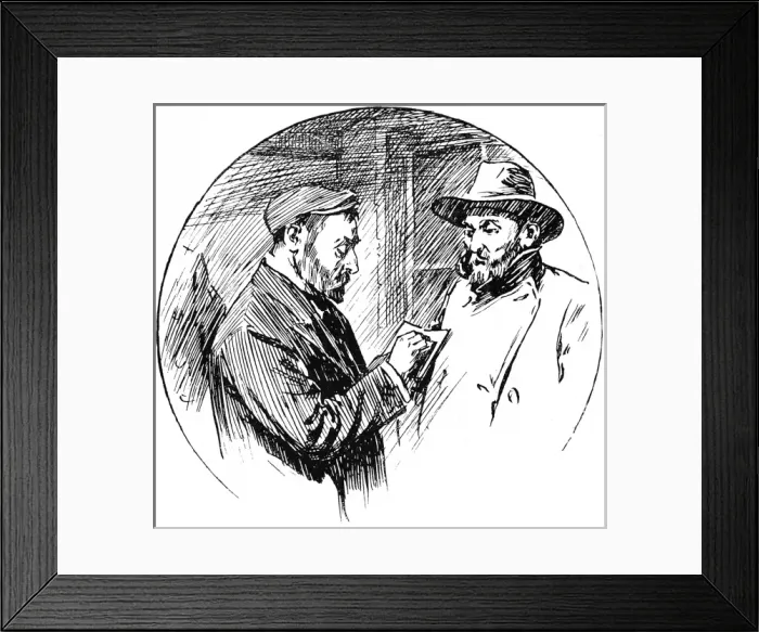 Framed Print : Immigrant arriving at the Jewish Shelter, London, 1904