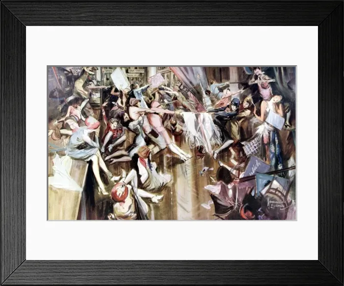Framed Print : Shopping at the Sales, 1930 Framed Print : Shopping at the Sales, 1930