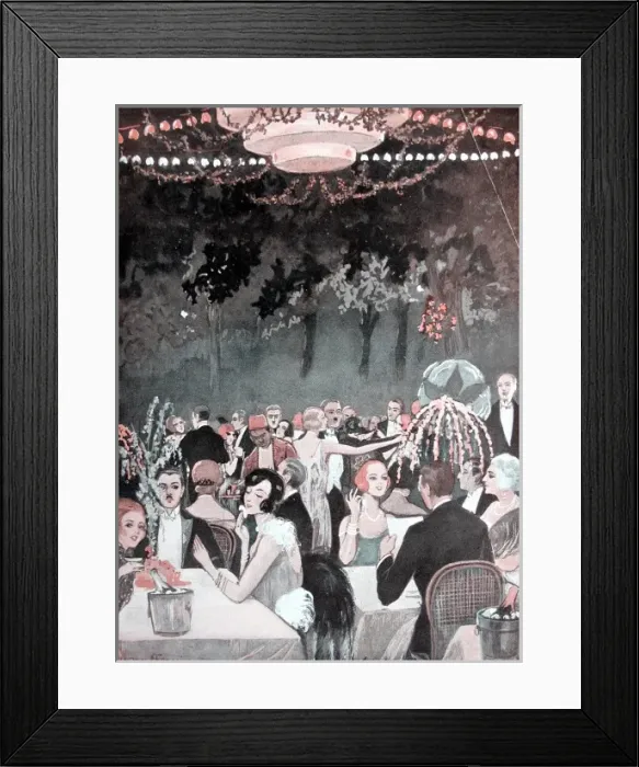 Framed Print : The Pre-Catelan Club, Paris, 1924 Framed Print : The Pre-Catelan Club, Paris, 1924