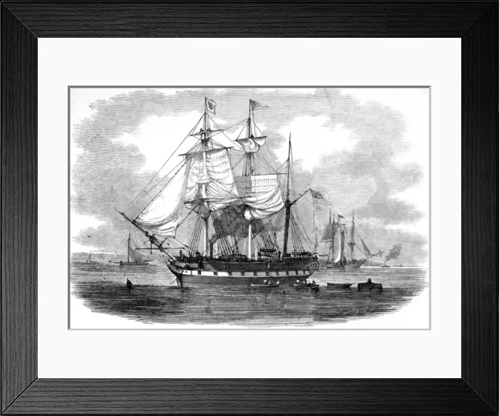 Framed Print : The Emigrant Ship Artemisia, 1848 Framed Print : The Emigrant Ship Artemisia, 1848